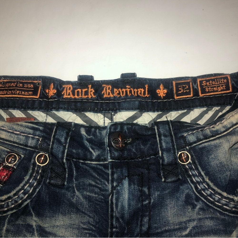 Rock Revival Men's Blue Jeans